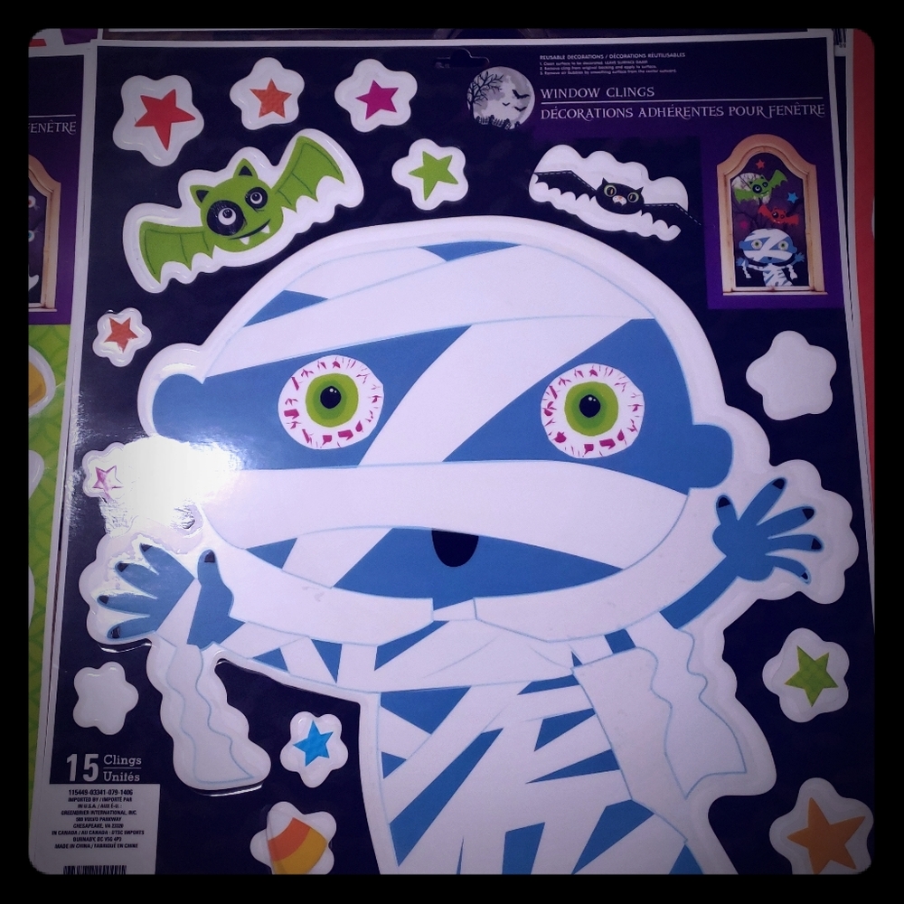 Vintage Halloween Window Decorations